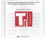 Obtención de ácido eicosapentaenoico (20:5n3) a partir de la microalga Phaeodactylum tricornutum