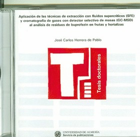 Aplicación de las técnicas de extracción con fluidos supercríticos (SFE) y cromatografía de gases con detector selectivo de masas (GC-MSD) del análisis de residuos de buprofezin en frutas y hortalizas