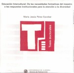 Educación Intercultural: de las necesidades formativas del maestro a las respuestas institucionales para la atención a la diversidad