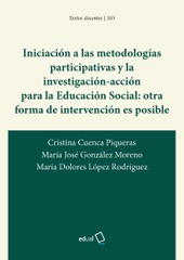 Iniciación a las metodologías participativas y la investigación-acción para la Educación Social