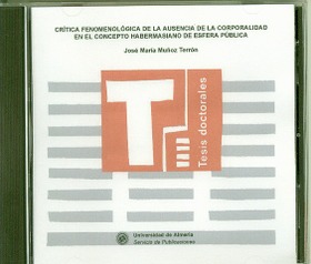 Crítica fenomenológica de la ausencia de la corporalidad en el concepto habermasiano de esfera públi