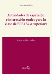Actividades de expresión e interacción orales para la clase de ELE (B2 o superior)