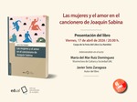 Presentación libro " Las mujeres y el amor en el cancionero de Joaquín Sabina"